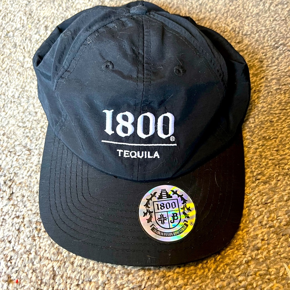 Black 1800 tequila hat
